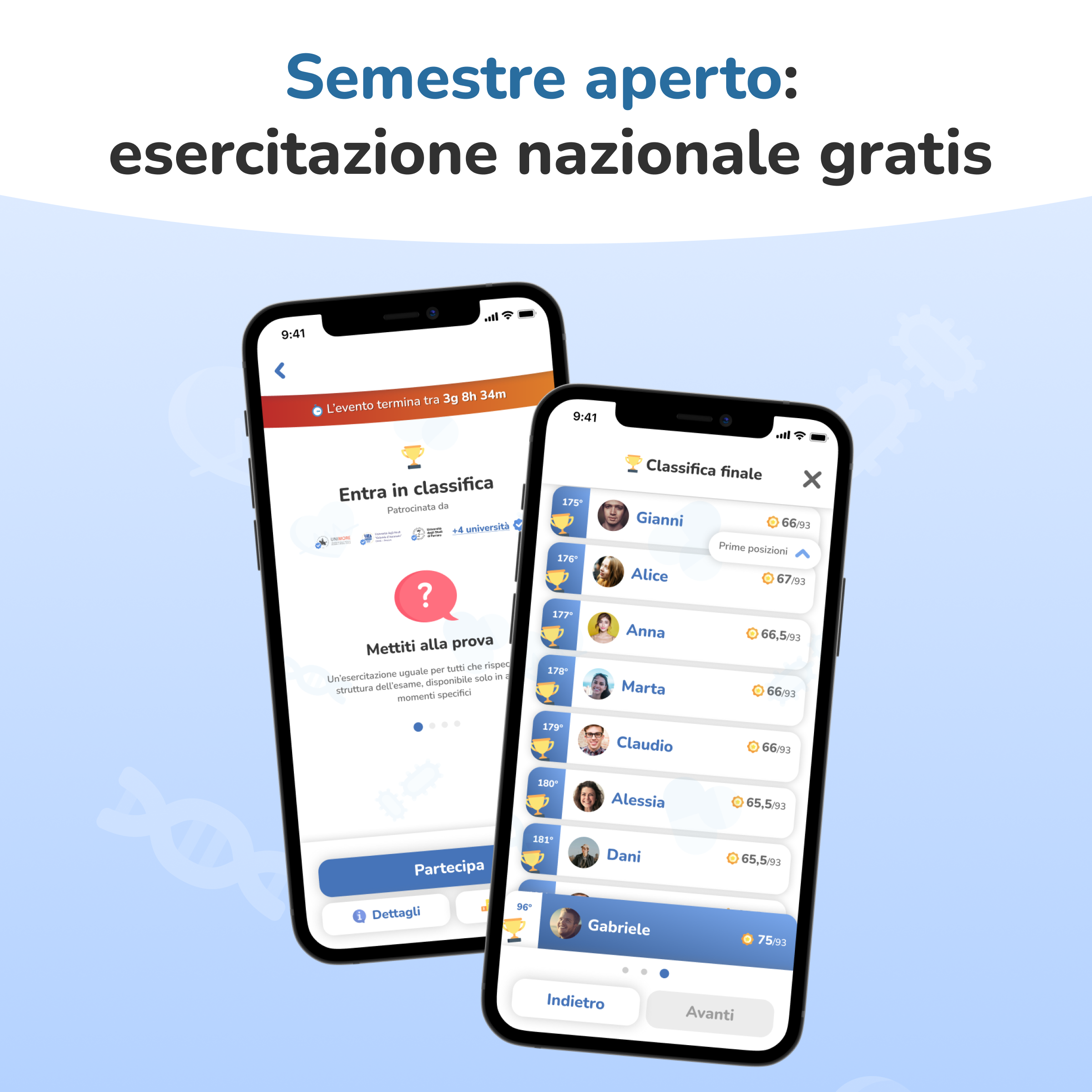 semestre aperto esercitazione nazionale