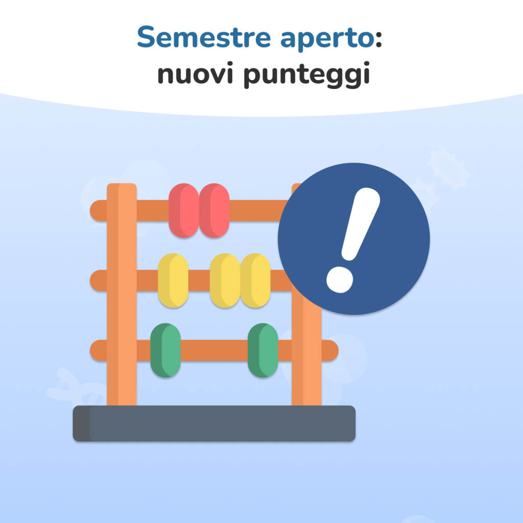 nuovi punteggi semestre aperto 2025